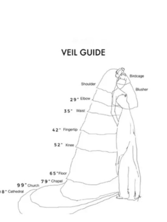 Satin Trim Cathedral Long Wedding Veil
